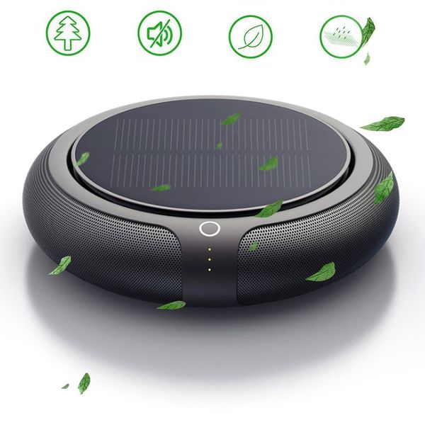 

3 speeds car air freshener odors remover solar charging air purifier with quiet operation yan88