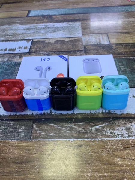 

I12 tw v5 0 wirele bluetooth headphone ture tereo earphone colorful touch control wirele head et earbud eject window