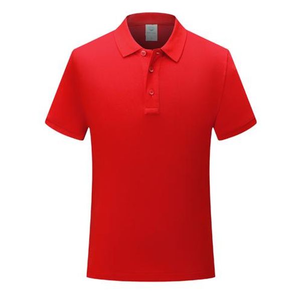 

classic 2019 nanometers easy to shrink new short sleeve cotton t-shirt uniforms red mens and women polo sd-7988-280, Black