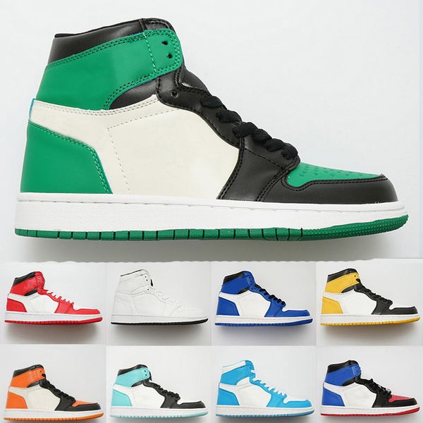 

Cheap New 1 Women Mens Classic Basketball Shoes 1s Black Green White Blue Red Outdoor Athletic Designer Casual Sports Sneaker 36-47