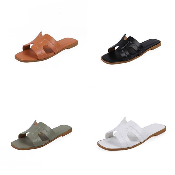 

men platform flat genuine leather slippers women fashion thick bottom slippers ladies non-slip beach shoes#885, Black