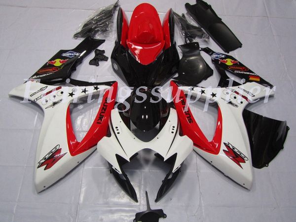 

новый (литье под давлением) abs обтекатель комплекты подходят для (suzuki gsxr 600-750) 2006 2007 gsx-r600 r750 k6 06 07 обтекатели набор кр