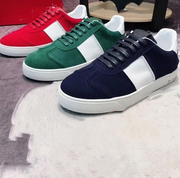 

лучшие качественные мужские женские роскошные дизайнеры повседневная обувь бархатный красный зеленый темно-синий цвета красивая платформа ма, Black