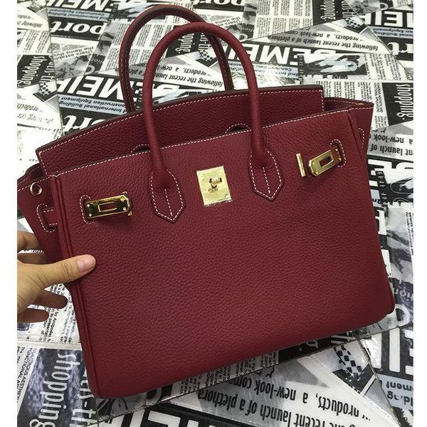 

genuine leather women luxury handbag litchi cowhide messenger bag famous designer shoulder crossbody big casual totes ing