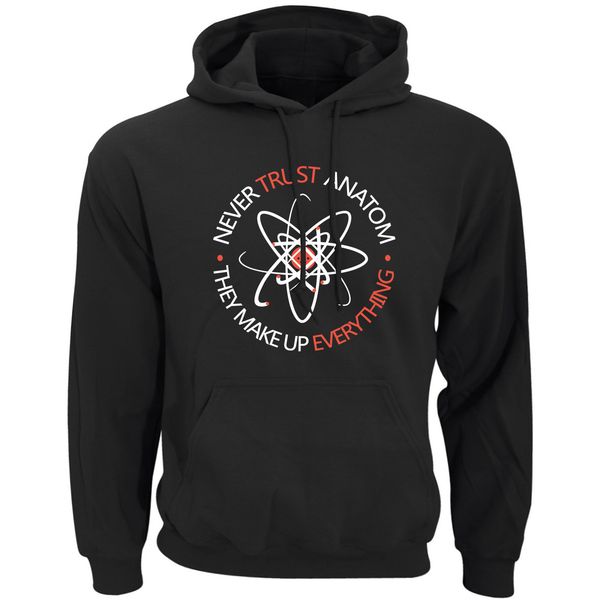 

19ss мужская модельер толстовки весна новый никогда не доверяй анатом письма толстовки с капюшоном топы, Black