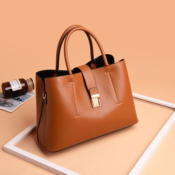 

package 2019 new fashion bucket bag leather handbag large capacity leather shoulder slung women's bags