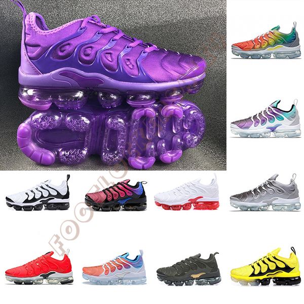 

New Plus Tn Running Shoes Luxury Violet Navy Blue Gym Red Mens Sports Casual Shoes Rainbow Cool Grey Designer Women Sneakers Trainers 36-46
