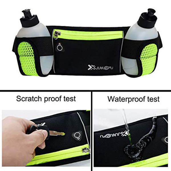 

outdoor sports pockets large-capacity running pockets breathable close-fitting bag multi-function kettle pockets outdoor ridin, Black;gray