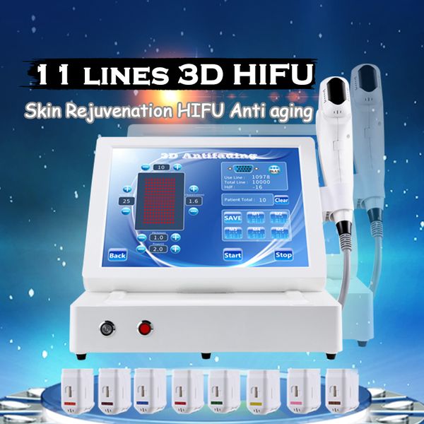 

3d hifu body and face portable hifu wrinkle removal skin tightening machine ultrasound machine 3d hifu 11 lines