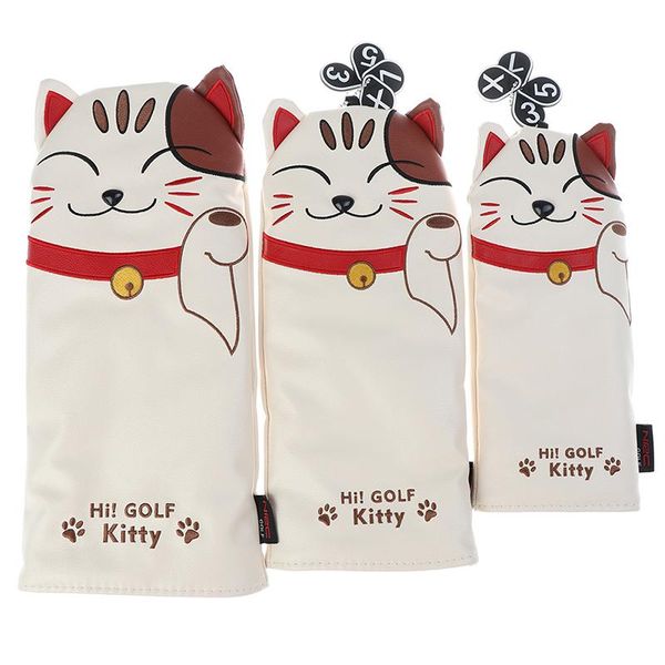 

golf club head covers мультфильм животных cat headcover driver фарватер wood гибридные covers set golf club oevjt