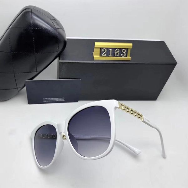 

2020 new fashion sunglasses man woman eyewear designer sun glasses uv400 lenses trend with box sunglasses c2183 discount+exempt postage, White;black