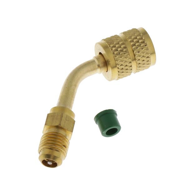 

5/16\" female sae to 1/4\" male sae swivel adapter for r410a w/thimble for ac