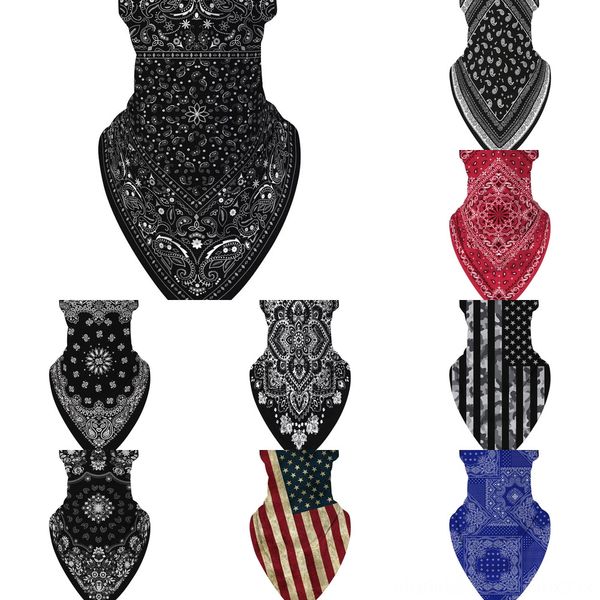 

su7st fashionflag magic headscarf bandana cycling masks sport neck scarves windproof head camouflag filtere mask with face, Black