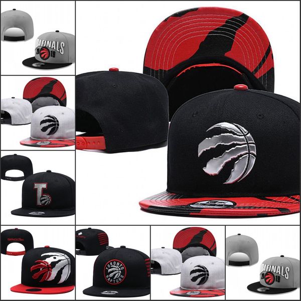 

2019 Торонто Регулируемые шапки Raptors Вышивка логотипа Snapback All Team Wholeasle Трикотажные ш