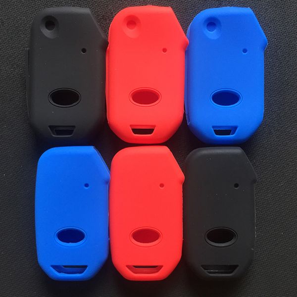 

silicone car remote key case fob shell cover skin holder for kia sportage r stinger ceed cd sorento cerato forte key