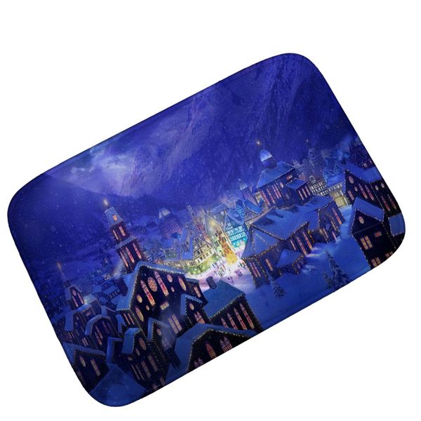 

christmas night indoor absorbs dirt doormat non slip door mat for front door inside floor entrance rug 40*60cm,50*80cm,60*90cm