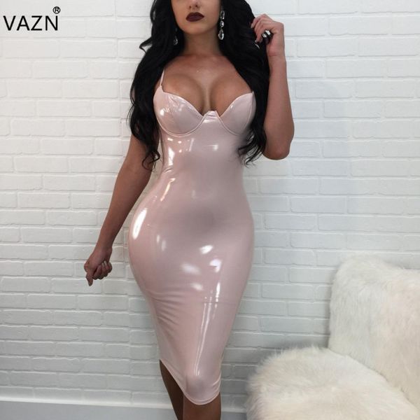 

vazn +2017 высокого качество тонких умеренной моды бинты платье без бретелек сексуальной кожаных платьев женщин bodycon клуб платье k8418 q1, Black;gray