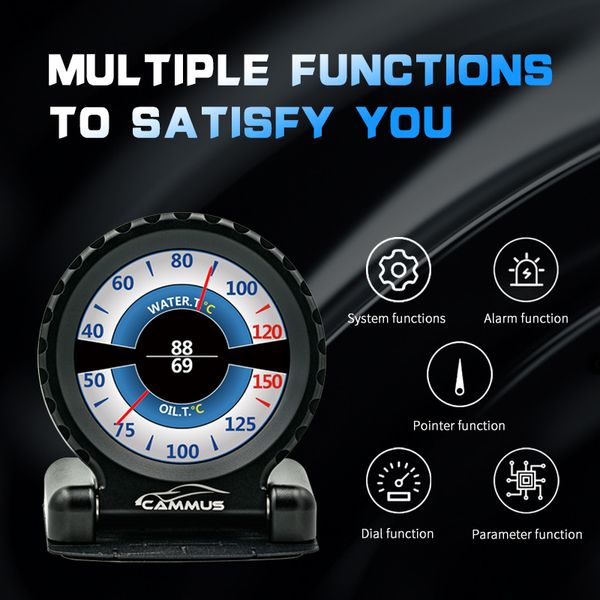 

я-round lcd gauge direct штекер obd lcd гоночный метр многофункциональный температура воды rpm турбо для автомобиля bmw