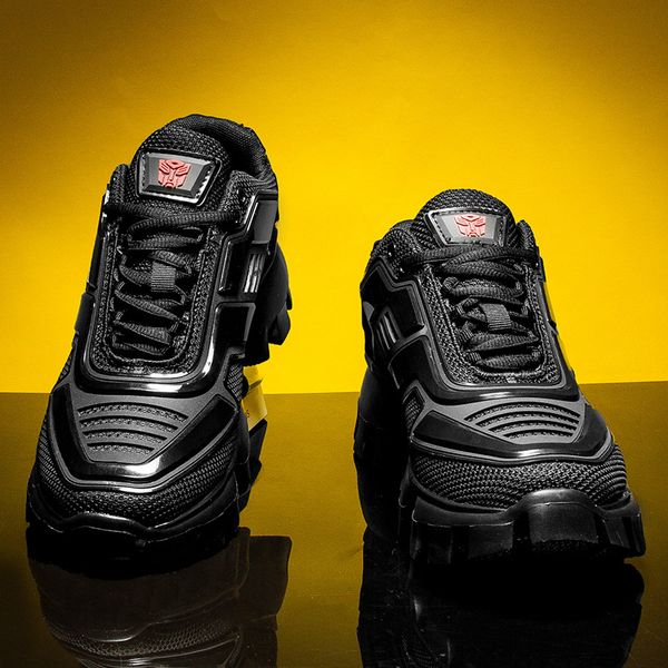 

men's shoes street british thick bottom increased board shoes korean large size mesh sports