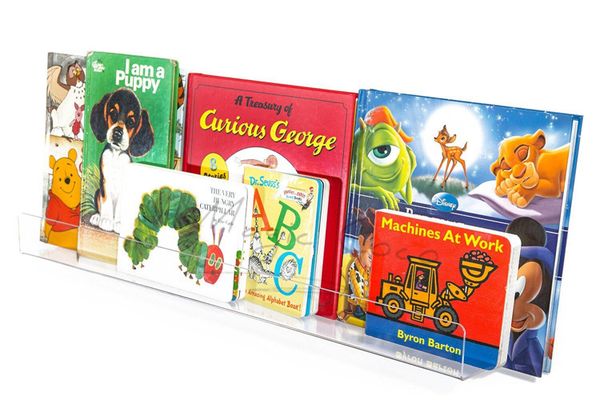 

акриловая детская книжка с картинками стенд косметический чехол настенный держатель книги организатор стойки, Pink;blue