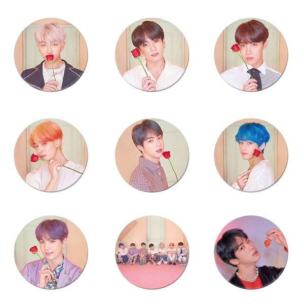 

1pcs fashion kpop bts / bangtan boys jimin badge brooch /map_of_the_soul_persona / chest pin souvenir gift, Gray
