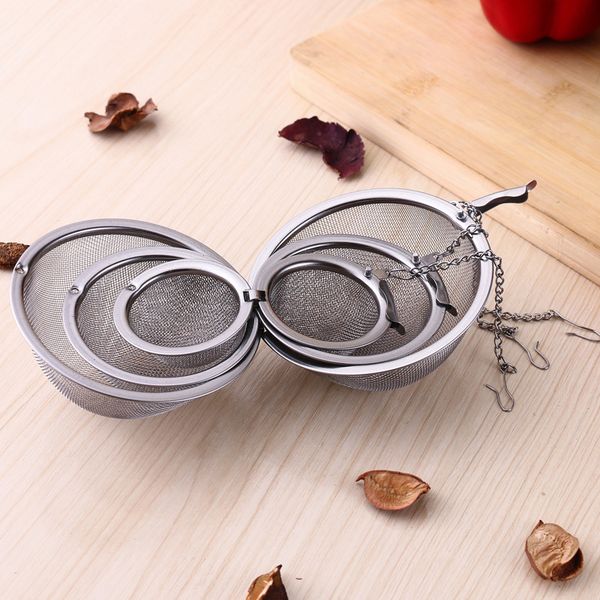 

durable stainless steel tea pot infuser sphere locking spice tea ball strainer mesh infuser tea strainer filter infusor ing