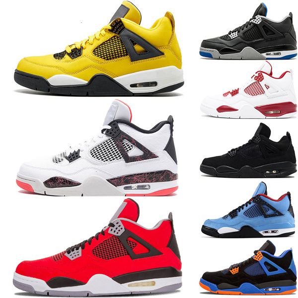 

2019 bred new basketball shoes 4 4s singles day tattoo 140 cavs mars-blackmon pure-money sports man designer sneakers size 7-13