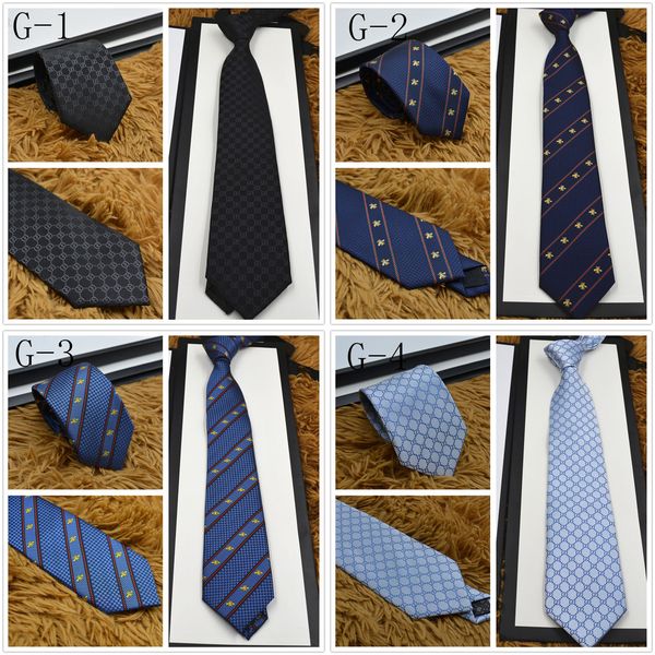 

высокое качество бренда дизайнерский галстук 100% шелковый галстук с упаковочной коробкой 7,5 см. классические галстуки издание марка мужска, Blue;purple