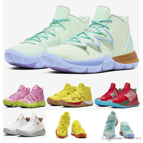 

2020 kyrie 5 bobs patrick kids boys girls баскетбольная обувь irving 5s спортивные дизайнеры кроссовки размер 11c-3y, Black