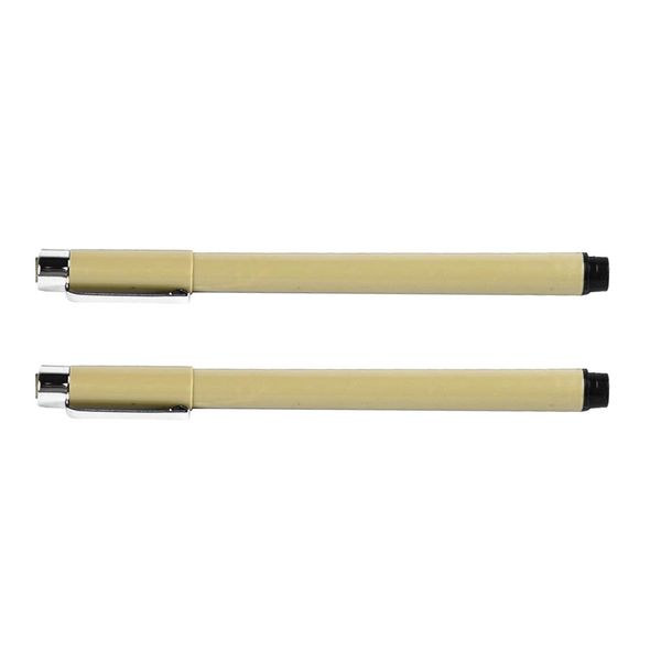 

black 005 micro pen fineliner ink pens for drawing, multiliner - sketching supplies, anime, office documents, scrapbooking, set of 2, Blue;orange