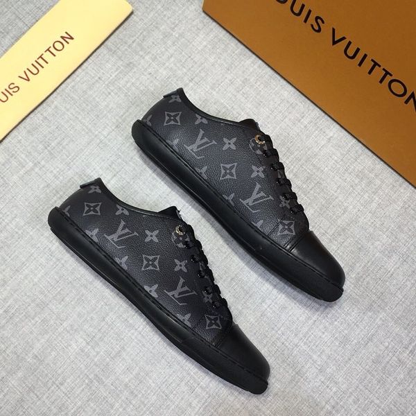

high-end luxury men's casual sneakers australian fashion design brand platform men's shoes vintage pattern size: 38-44 jdtr, Black