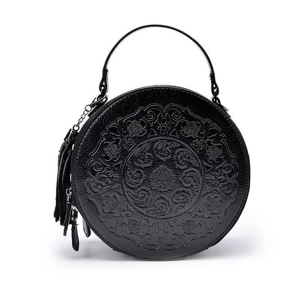 

belle2019 xia bag zhenpi genuine leather single shoulder span woman package cylinder handbag