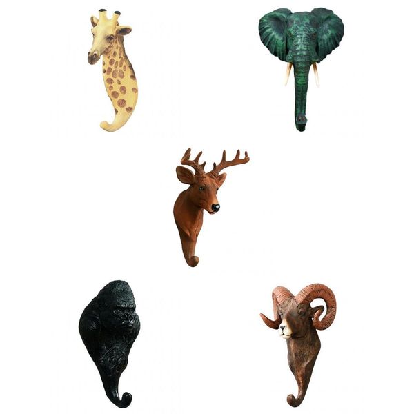 

5 pieces hooks shabby resin bar home holder decor ornament novelty new