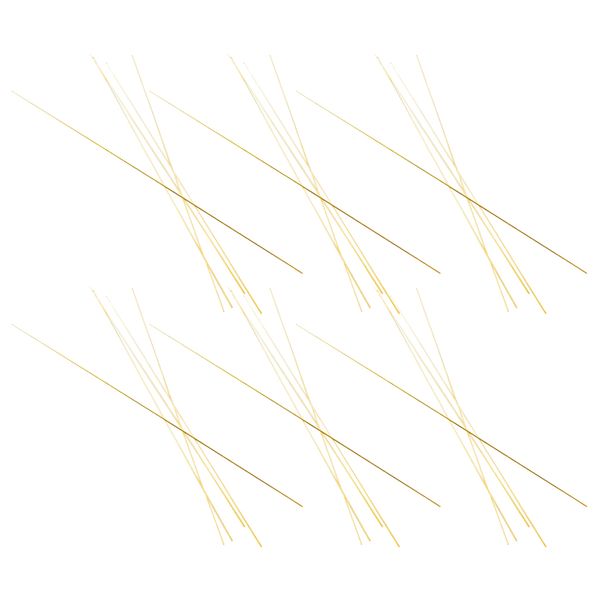 

30 pieces solid round metal brass rods bar assorted lot for diy 300mm long