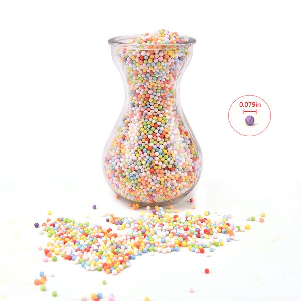 

1bag colourful foam balls 0.079inch decorative ball diy wedding/party decoration (bottle not include
