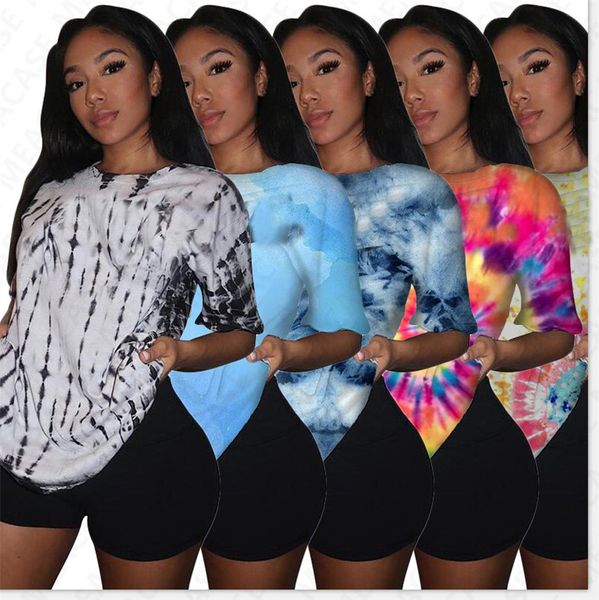 

fashion designer letters print women tracksuit shorts sets pullover t-shirt + shorts two piece outfits casual summer clothing sale nk62914, Gray