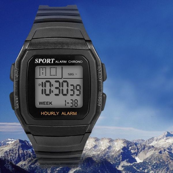 

fashion high-end multi-function 30m sports waterproof electronic watch reloj hombre men watch men's sports, Slivery;brown