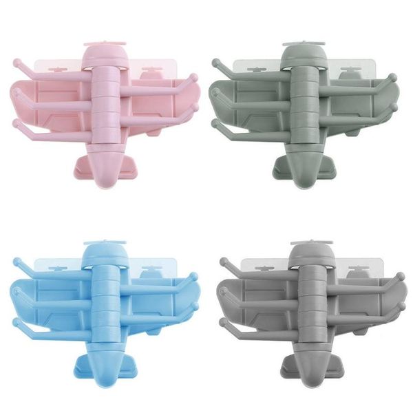 

aircraft shape wall mounted rotating hook kitchen hanger towel storage rack
