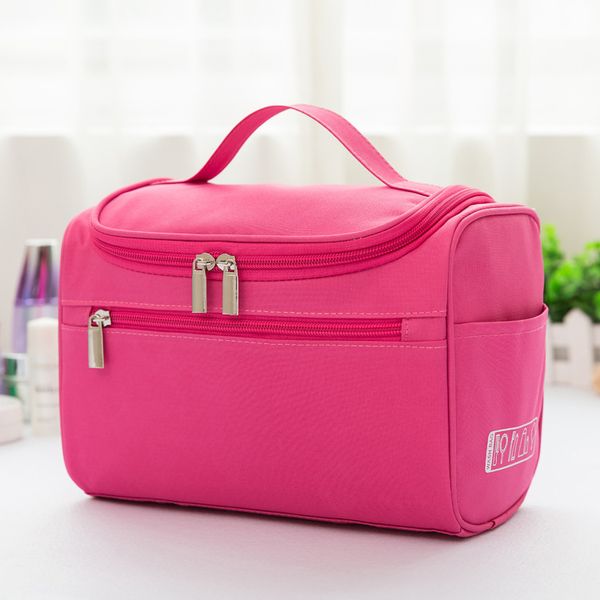 

hook polyester large-capacity portable portable waterproof new suspension cosmetic bag travel bag irfxl, Red;black
