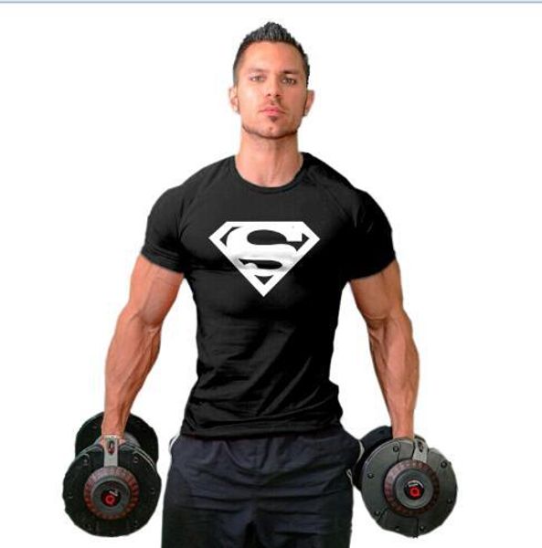 

Men's T-Shirts 2020 Fashion New Mens Breathable Superman Print Slim Shirts Casual Men Crew Neck T Shirt 12 Colors European Size M-2XL