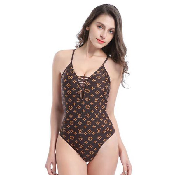 

2020 designer swimwear women one piece bathing suit designer monokini for girls brand bikini lady swimsuit backless beach size s-xl, White;black
