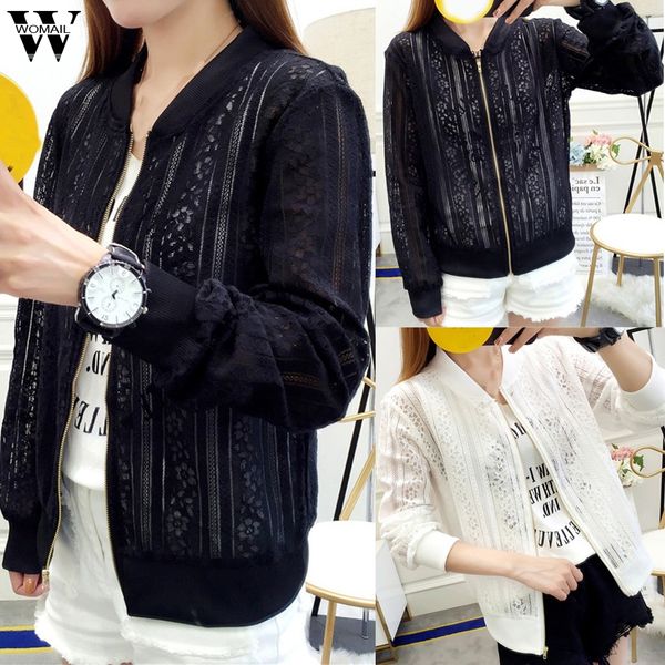 

womail женщины элегантный пиджак пальто с длинными рукавами модные бейсбольные куртки бомбардировщик тонкие женские куртки женские куртки пи, Black;brown