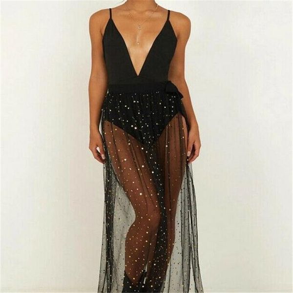 

womens swim wear black perspective bikini cover up beach long wrap skirt sarong pareo maxi dress beachwear swimwear, Blue;gray