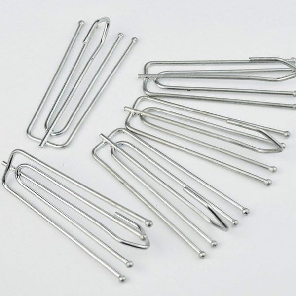 

25 pack] drapery curtain tape stainless steel 4 prongs pinch pleat hook clip, 7cm length hooks rails