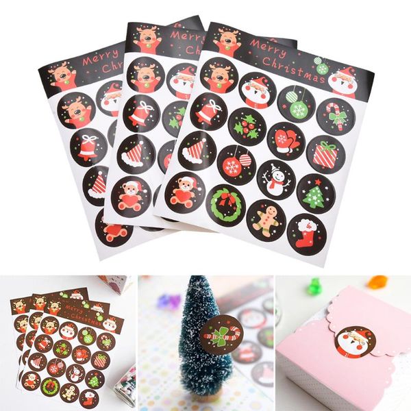 

wrapping stickers merry christmas badge sticker envelope seal gifts 2020