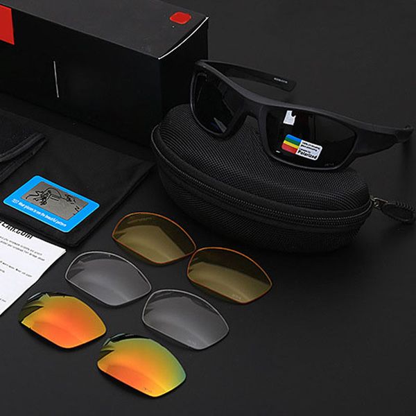 

летний спорт марка поляризованные очки для мужчин женщин поляризованных солнцезащитных очков с case box driving пляж женщина поляризационные, White;black