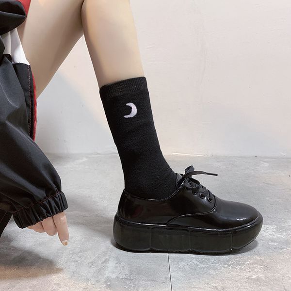 

2019 autumn new flat shoes women fashion simple solid color thick soles comfortable non-slip suede casual shoes, Black
