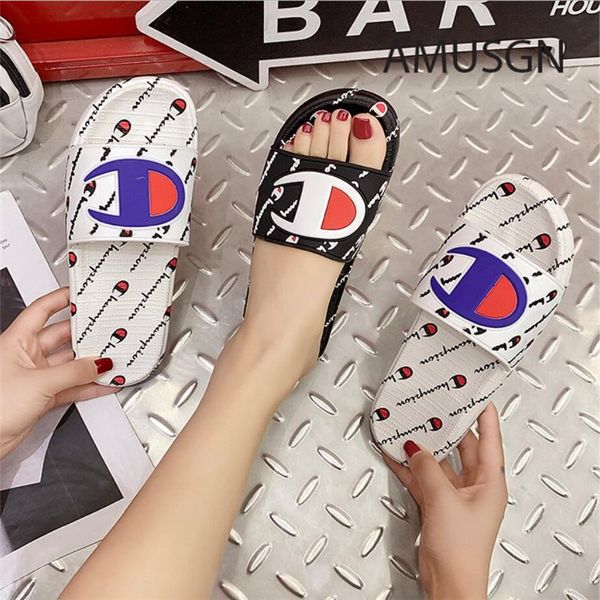 

Champ men women luxury de igner andal ummer luxury lipper brand mule lip on flip flop flat andal beach rain bath hoe a52406