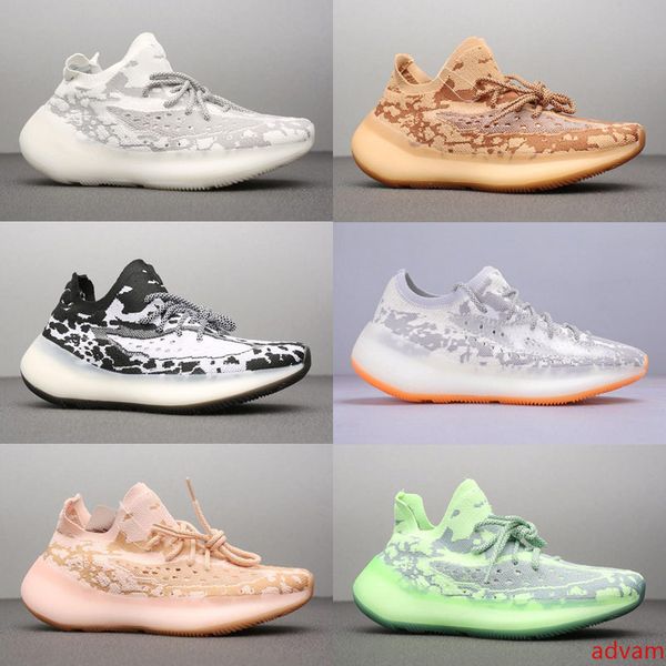

2020 new kanye west 380 v3 citrin alien black white alien green yellow pink sneaker men women fashion running shoes drop shipping