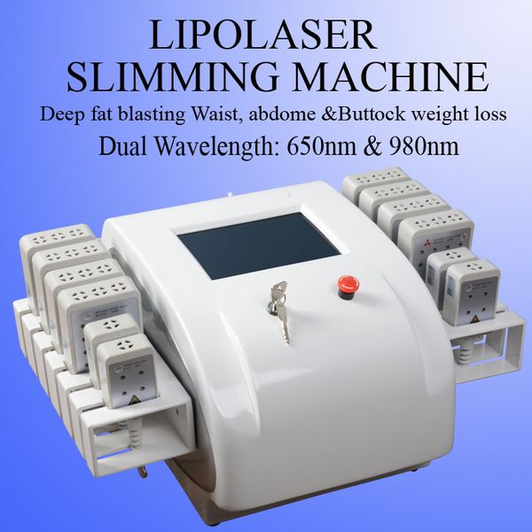

laser cellulite reduce slimming machine for beauty salon use body shaping weight loss laser lipo machine, Black